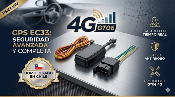 GPS Tracker Trackerking EC33 4G - homologado - Chile Track GPS